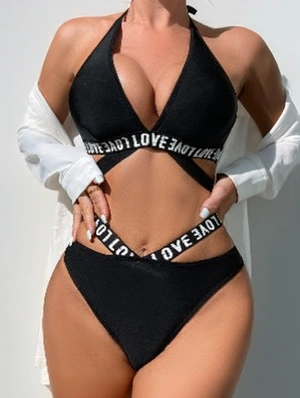 Sexy Sleeveless Letter Halter Sets