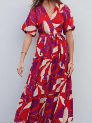 Chic Digital Printing Pullover Short Sleeve Dress