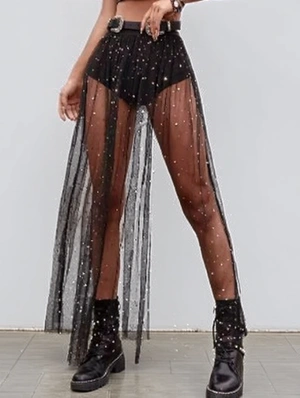 Hollow-out Fitted High Rise Cover Ups