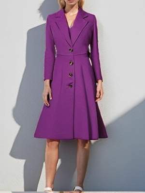 Tweed Single Breasted High-end Winter Coat