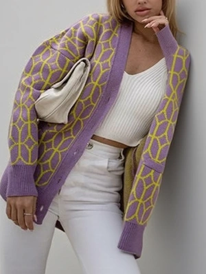 Long Sleeve Single Breasted Cardigan 