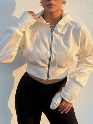 Hooded Zipper Long Sleeve Coats