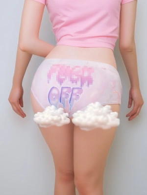 Contrast Color Letter Low Rise Sexy Panties