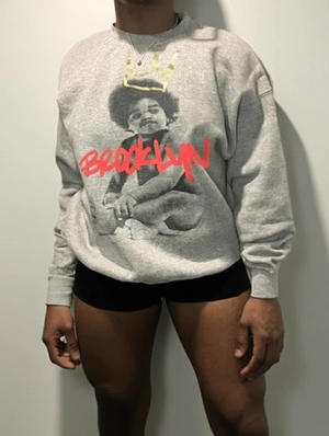 Figure Letter Printed Loose Sweatshirts