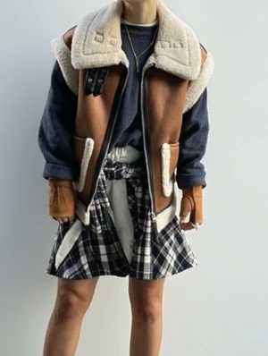 Fluff Cardigan Zipper Warm WaistCoats