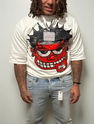 Cartoon Printed Loose Short Sleeve Tee