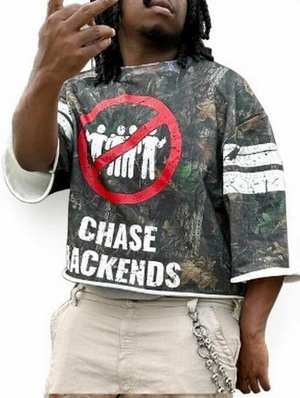 Brambles Camo Letter Printed Loose Tee