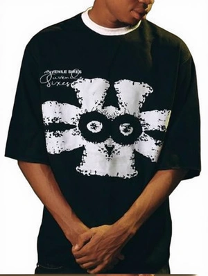 Round Neck Letter Printed Loose Tee