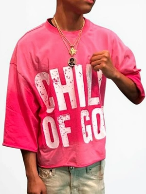 Distressed Letter Printed Loose Tee