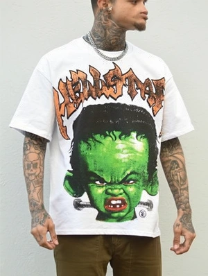 Cartoon Letter Print Streetwear Tee