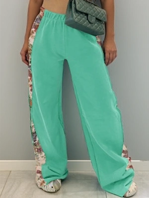 Floral Printed Straight Casual Pants