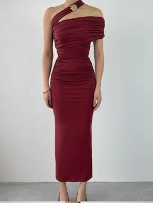 Bodycon One-shoulder Sleeveless Maxi Dress