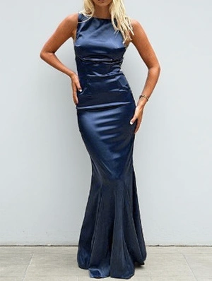 Elegant Backless Sleeveless Mermaid Maxi Dress