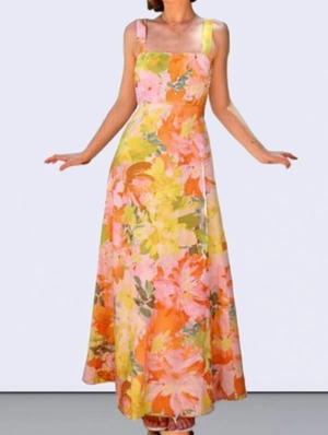 Bohemian Floral Printed Sleeveless Maxi Dress
