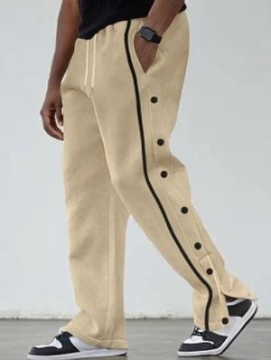 Solid Color Mid-rise Long Pant 