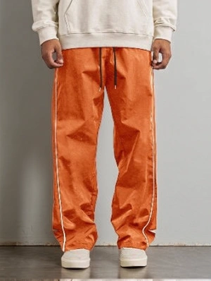 Drawstring Pattern Crop Pants Long Pant  Cropped