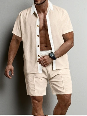 Drawstring Baggy Short Sleeve Short Sets