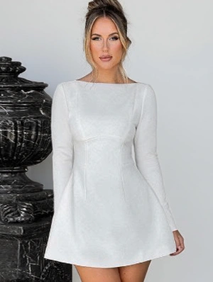 Pullover Solid Color Long Sleeve Dresses