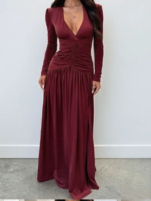 Line Maxi Dress Long Sleeve Dress