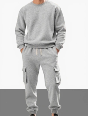 Baggy Crewneck Long Sleeve Long Sets
