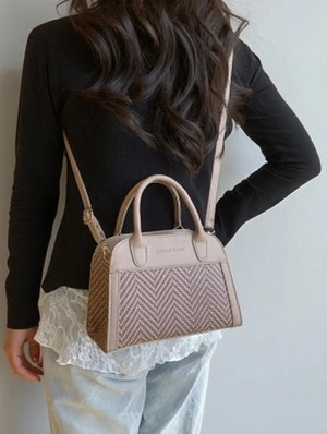 Chevron Patchwork PU Vintage Satchels