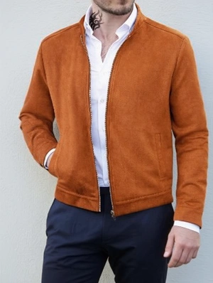 Stand Collar Cardigan Long Sleeve Jackets