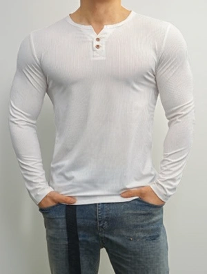 Plain Color Vertical Athleisure Tee