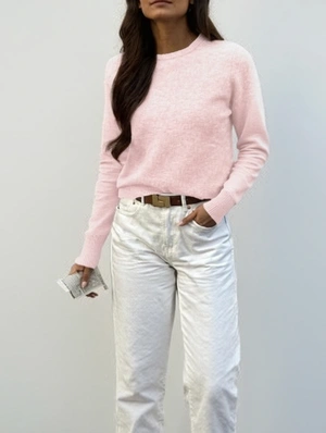 Flounce Loose  Long Sleeve  Sweater