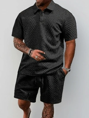 Drawstring  Athleisure Short Sets