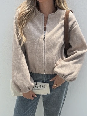 Frayed Pure Color Relaxed Fit Long Sleeve Jackets