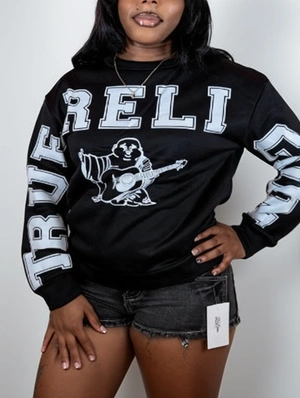Letter Cartoon Printed Loose Casual Sweatshirts