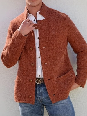 Pure Color Fitted Pocket Long Sets