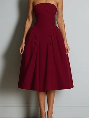 Patchwork Pure Color Sleeveless Dress