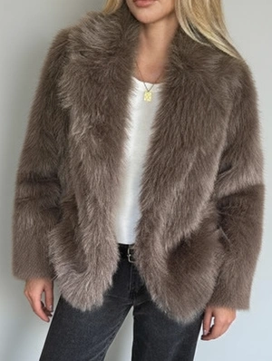 Fluff Baggy Long Sleeve Cardigan 