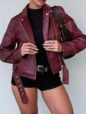Patchwork Pure Color Lapel Long Sleeve Jackets