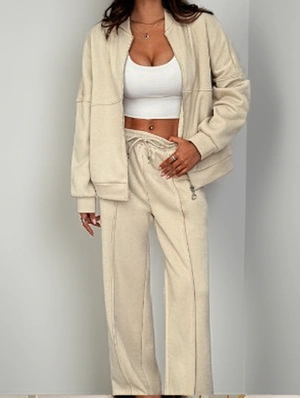 Drawstring Solid Color Cozy Pant Sets