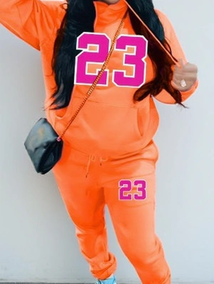 Ankle-tied Hooded Long Sleeve Pant Sets