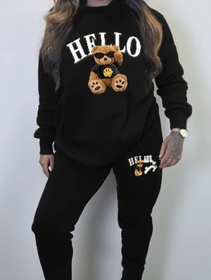 Print Pullover Loose Pant Sets