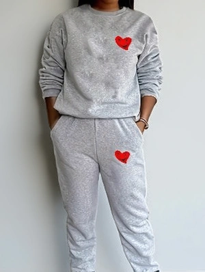 Heart Shirred Casual Pant Sets
