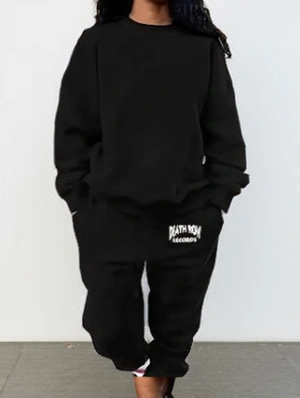 Print Pullover Ankle-tied Pant Sets
