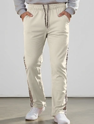 Striped Trim Loose Athleisure Casual Sweatpants