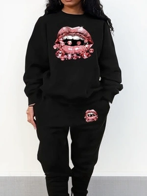 Elastic Loose Long Sleeve Pant Sets