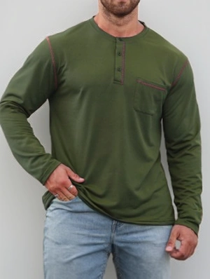 Asymmetrical Stand Collar Long Sleeve Tee