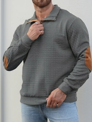 Color Matching Loose  Hoodies Sweatshirt