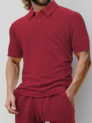 Pullover Solid Color Single Breasted Tee