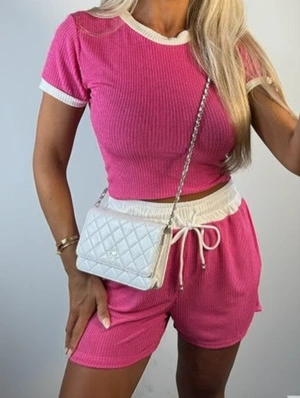 Pure Color Loose Long Sleeve Pant 2pcs Sets