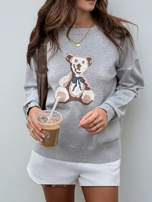 Cartoon Pattern Loose  Pullover Sweater