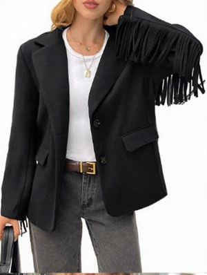 Fringe Blazers Long Sleeve Coats