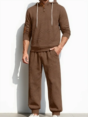 Color Matching Ankle-tied Mid-rise Long Sets