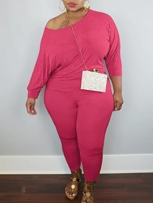 Oversized Crewneck Long Sleeve Pant Sets